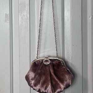 La Regale Gold Clutch with Rhinestone Clasp